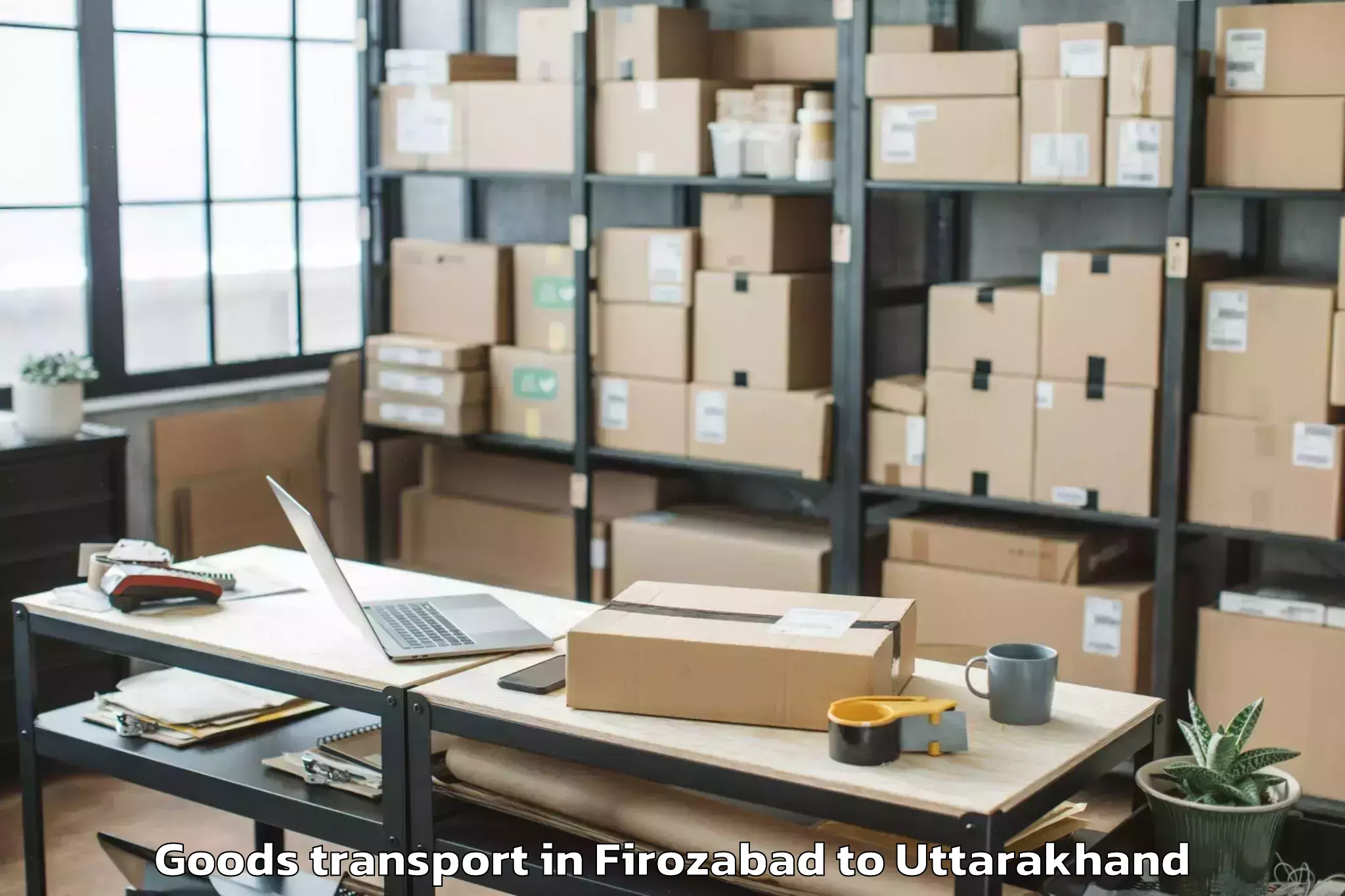 Reliable Firozabad to Pauri Goods Transport